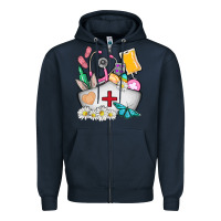 Navy nurse  easter Zipper Hoodie - AdoDesignShop