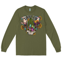 Army Green darlin Long Sleeve Tee - SublimationCraftShop