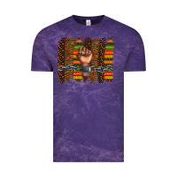 Cloud Purple black history brushstroke Vintage Tee - texasbilliewilder