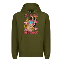 Army Green let me read in peace Premium Hoodie - MaliasSmallBusiness
