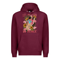 Burgundy let me read in peace Premium Hoodie - MaliasSmallBusiness