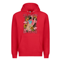 Red let me read in peace Premium Hoodie - MaliasSmallBusiness