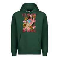 Sports Green let me read in peace Premium Hoodie - MaliasSmallBusiness