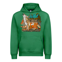 Emerald Wild About Fall Coyote Urban Hoodie - LillyAllenDesigns