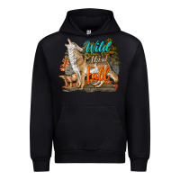 Foreset Green Wild About Fall Coyote Urban Hoodie - LillyAllenDesigns