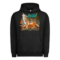 Pigment Black Wild About Fall Coyote Urban Hoodie - LillyAllenDesigns