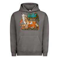 Pigment Tornado Wild About Fall Coyote Urban Hoodie - LillyAllenDesigns