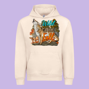 Wild About Fall Coyote Urban Hoodie Designed By Lillyallendesigns