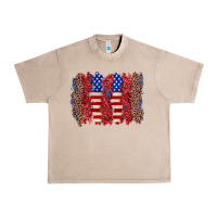 French Oak 4th of july brushstroke Urban Heavy Tee - Zillion Design Studio