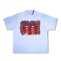 Grape Ice 4th of july brushstroke Urban Heavy Tee - Zillion Design Studio