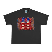 Pigment Black 4th of july brushstroke Urban Heavy Tee - Zillion Design Studio