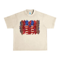 Sandshell 4th of july brushstroke Urban Heavy Tee - Zillion Design Studio