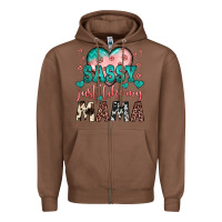 Chestnut sassy just like my mama Zipper Hoodie - JahusDesignShop