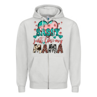 Dove Grey sassy just like my mama Zipper Hoodie - JahusDesignShop