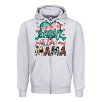 Heather Grey sassy just like my mama Zipper Hoodie - JahusDesignShop