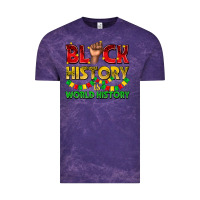 Cloud Purple black history is world history Vintage Tee - texasbilliewilder