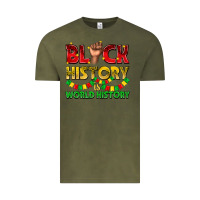 Vintage Olive black history is world history Vintage Tee - texasbilliewilder