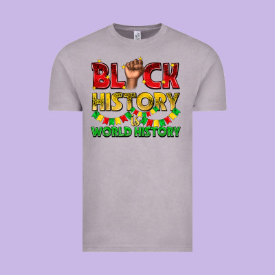 Vintage Tee black history is world history