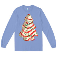 Colony Blue white christmas cake Long Sleeve Tee - FaDigitalArtStudio