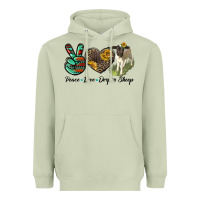 Matcha Peace Love Dorper Sheep Heavyweight Hoodie - LillyAllenDesigns