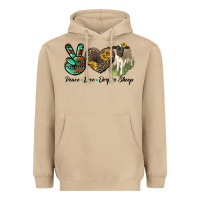Mushroom Peace Love Dorper Sheep Heavyweight Hoodie - LillyAllenDesigns
