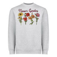 Heather Grey nana's garden Heavyweight Sweatshirt - MaliasSmallBusiness