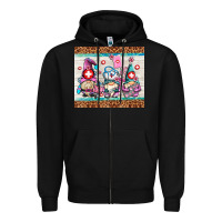Black nurse gnomes Zipper Hoodie - AdoDesignShop