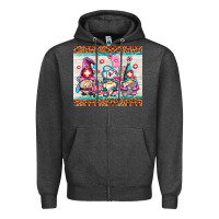 Charcoal Heather nurse gnomes Zipper Hoodie - AdoDesignShop