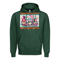 Sports Green nurse gnomes Zipper Hoodie - AdoDesignShop