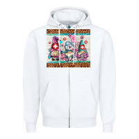 White nurse gnomes Zipper Hoodie - AdoDesignShop