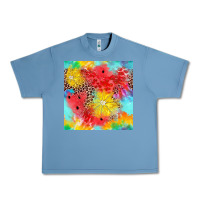 Pebble Blue fruits leopard seamless pattern Urban Heavy Tee - Zillion Design Studio