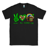 Black Peace love luck St. Patrick's Day Classic Tee - Neo Western
