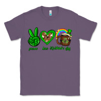 Lavender Peace love luck St. Patrick's Day Classic Tee - Neo Western