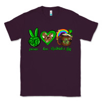 Plum Peace love luck St. Patrick's Day Classic Tee - Neo Western