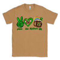 Toasted Coconut Peace love luck St. Patrick's Day Classic Tee - Neo Western