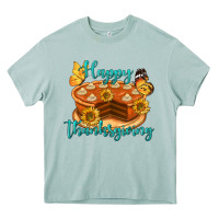 Arona Happy Thanksgiving Pumpkin Pie Heavy Core Tee - LillyAllenDesigns