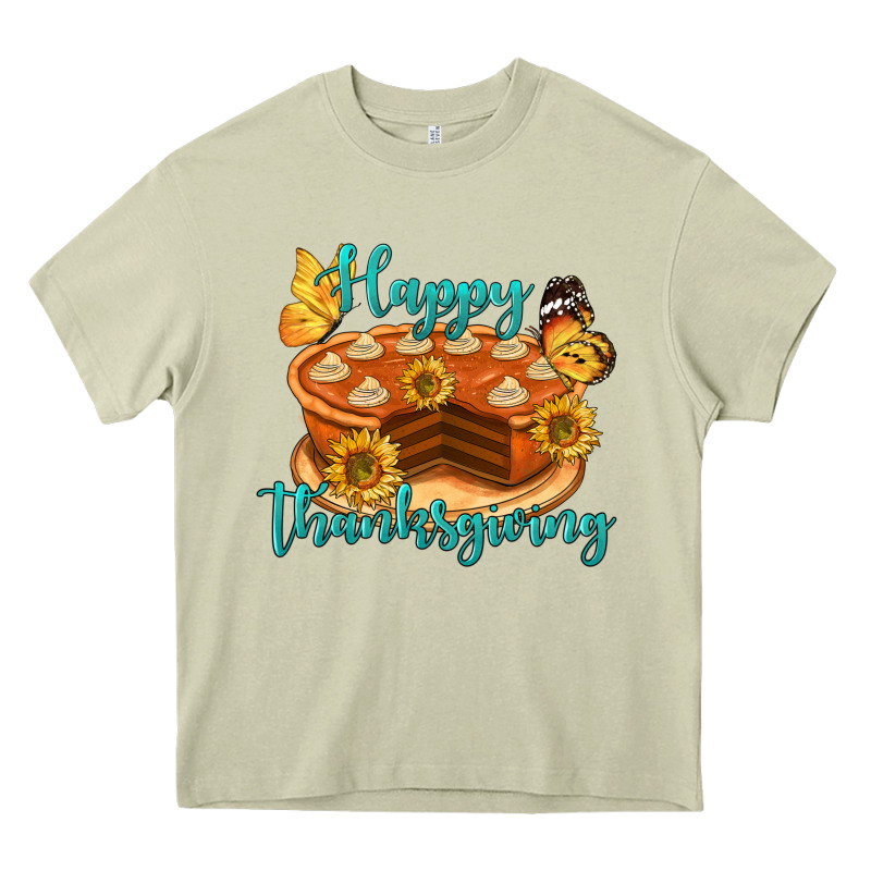 Happy Thanksgiving Pumpkin Pie Heavy Core Tee by LillyAllenDesigns | Teevron