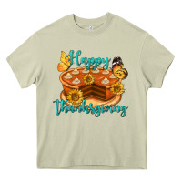 Mossy Happy Thanksgiving Pumpkin Pie Heavy Core Tee - LillyAllenDesigns