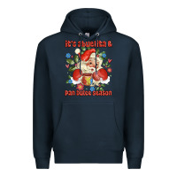 Navy its abuelita and pan dulce season mexican santa Premium Hoodie - MaliasSmallBusiness