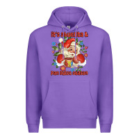 Purple its abuelita and pan dulce season mexican santa Premium Hoodie - MaliasSmallBusiness
