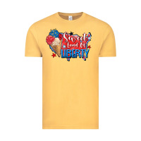 Vintage Mustard sweet land of liberty Vintage Tee - Zillion Design Studio