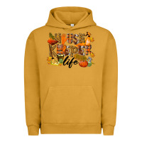 Pigment Peanut Butter Housekeeper life fall Urban Hoodie - LillyAllenDesigns