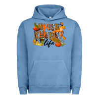 Pigment Pebble Blue Housekeeper life fall Urban Hoodie - LillyAllenDesigns