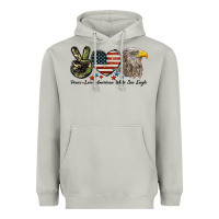Moon Dust Peace Love American White Sea Eagle Heavyweight Hoodie - LillyAllenDesigns