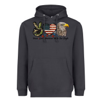 Smoke Peace Love American White Sea Eagle Heavyweight Hoodie - LillyAllenDesigns