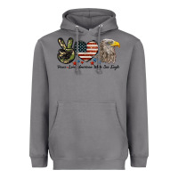 Storm Peace Love American White Sea Eagle Heavyweight Hoodie - LillyAllenDesigns