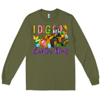 Army Green I dig Easter Day Long Sleeve Tee - Neo Western
