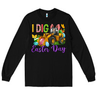 Black I dig Easter Day Long Sleeve Tee - Neo Western