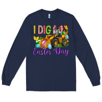 Navy I dig Easter Day Long Sleeve Tee - Neo Western