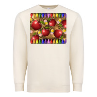Sandshell Teacher Crayons And Apples Premium Sweatshirt - LillyAllenDesigns